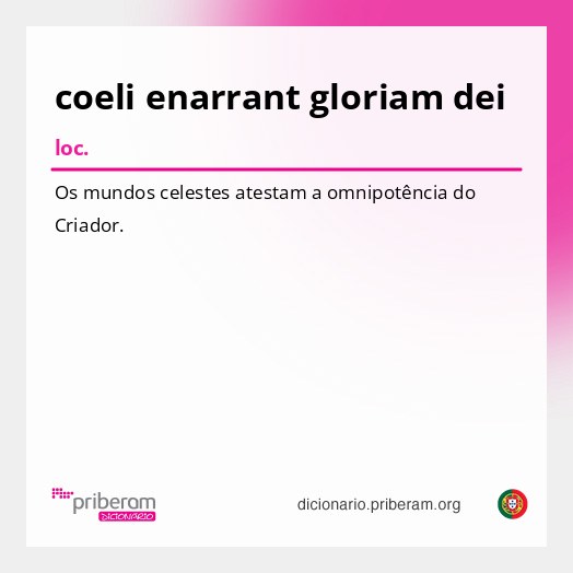 Significado de coeli enarrant gloriam dei